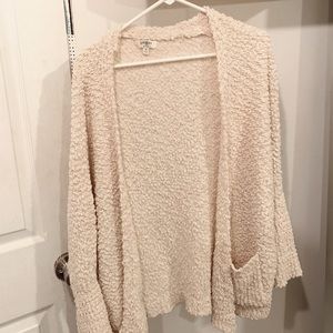 Umgee white(cream) fuzzy cardigan